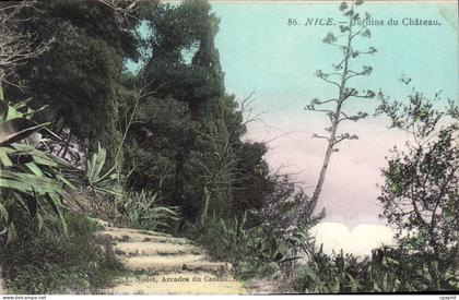 CPA Nice Jardins Du Chateau