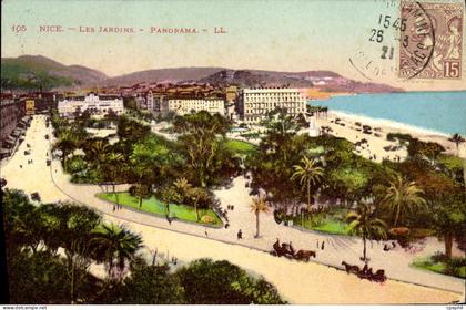 CPA Nice Les Jardins Panorama