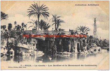 La Grotte, les Jardins et le Monument du Centenaire