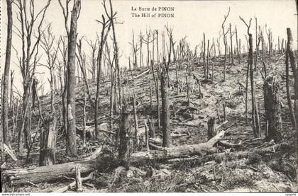 CPA Pinon La butte Militaria