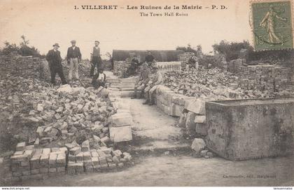 02 - VILLERET - Les Ruines de la Mairie