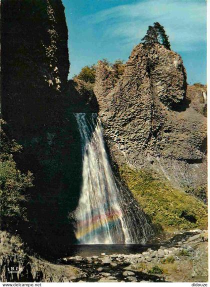 Carte Postale - 07 - Ardèche - Cascade du Ray-Pic Quaou a pas vis Paris e Lou Ray a pas res vis -  -  -  -  - CPM -  -