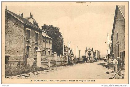 - depts div. ref-KK538 - ardennes - doncehry - rue jean jaures -  rue de vrignes aux bois - cantonnier - cantonniers -