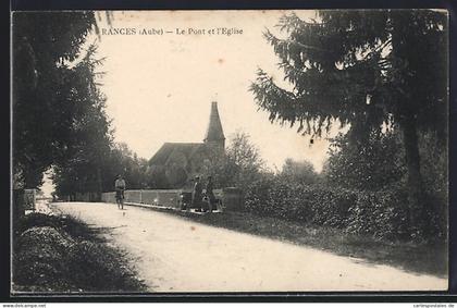 CPA Rances, Le Pont et l`Église