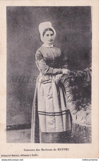 FRANCE - Ruffec, Costume, Postcard 1919