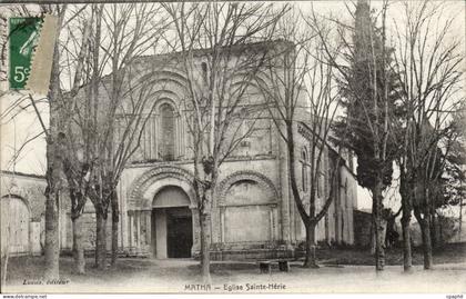 Matha CPA Eglise Sainte Herie