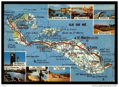 17 Ile de Ré carte ile D17D RH081129