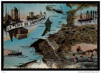 17 Ile de Ré carte ile D17D RH081130