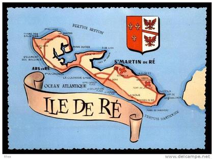 17 Ile de Ré carte ile D17D RH081132