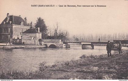 FRANCE - Saint Jean d'Angely - Quai de Bernouet, Pont Tournant sur la Boutonne