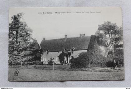 Méry sur Cher, château de Méry, façade Ouest, Cher 18