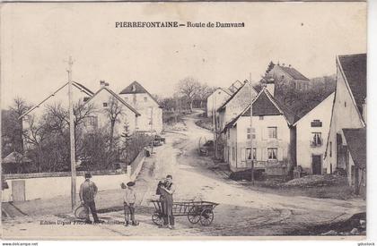 Doubs - Pierrefontaine - route de Damvant