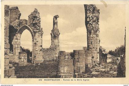Montfaucon - Ruines de la Belle Eglise
