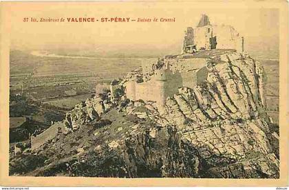 26 - Saint Péray - Ruines de Crussol - CPA - Voir Scans Recto-Verso