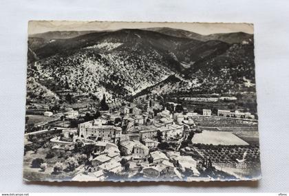 Cpm, en avion au dessus de Rousset les Vignes, vue d'ensemble, Drôme 26