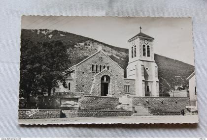 Cpsm, Vassieux en Vercors, l'église, Drôme 26