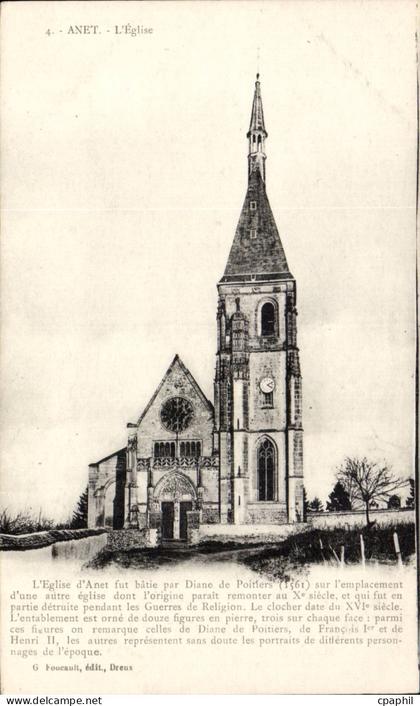 CPA Anet L'eglise