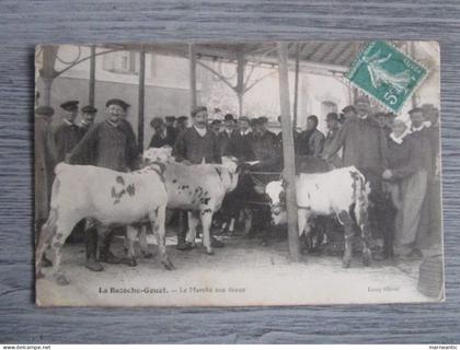 Cpa la Bazoches-Gouet (28) le marché aux veaux