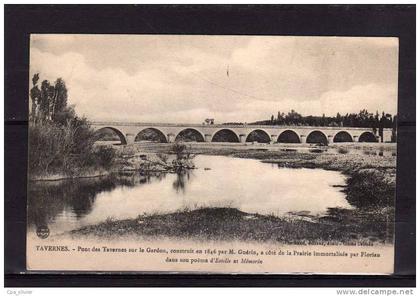 30 TAVERNES (envs Anduze) Pont des Tavernes sur le Gardon, ed Peschaud, 1919