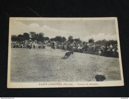 SAINT CHRISTOL , course de taureaux ............. 28425
