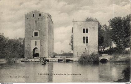 Paulhan CPA Le moulin de Rocmengarde (mill)