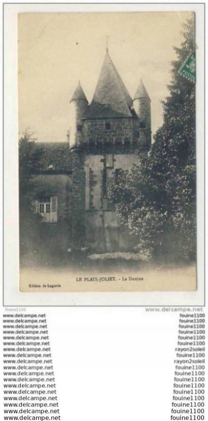 carte de lourdoueix saint michel le plaix joliet ( jolliet )  le donjon