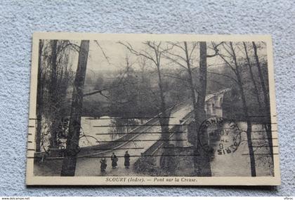 Scoury, pont sur la Creuse, Indre 36
