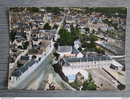 Cpa Chabris (36) en avion - groupe scolaire