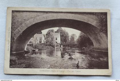 Cormery, vue sur l'Indre, Indre et Loire 37