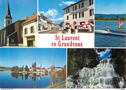 CPM St Laurent en Grandvaux Jura L Eglise Le village de St Laurent Ski nautique