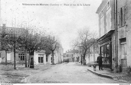 D40 - VILLENEUVE-de-MARSAN < Vue Animée de LA PLACE ET RUE DE LA LIBERTE