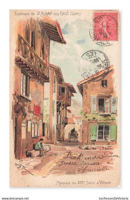 Villeret, maisons du XVIe Siècle, environs de Saint-Alban-les-Eaux, France