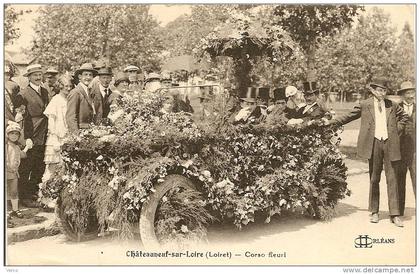 Carte Postale Ancienne de CHATEAUNEUF SUR LOIRE -Corso Fleuri