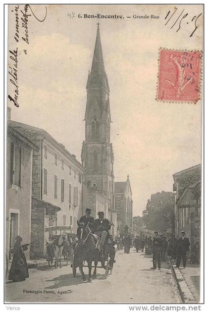 Carte Postale Ancienne de BON ENCONTRE