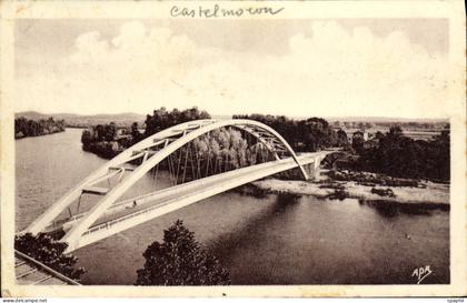 CPA Castelmoron Le pont