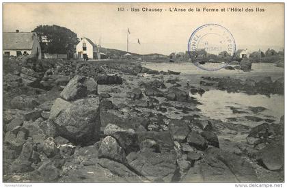 50 - MANCHE - Iles Chausey - l'anse de la ferme - hotel des iles