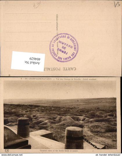 404629,Champagne-Ardenne Marne En Champagne-Navarin Vue des Champs de Bataille