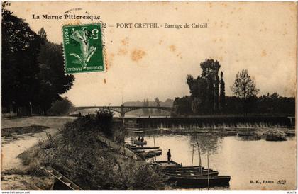 CPA AK Port Creteil Barrage de Creteil (491240)