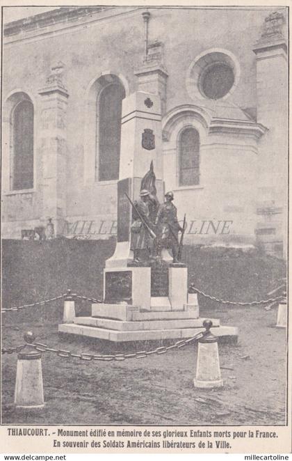 FRANCE - Thiaucourt, Monument Enfants morts pour la France WWI