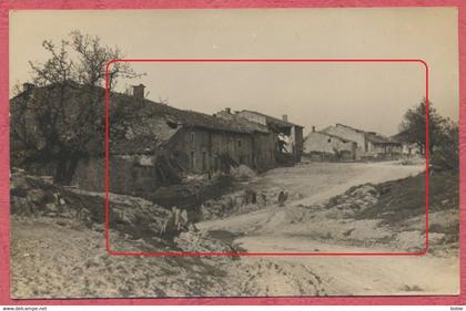 Hennemont Woëvre dépt. 55 Meuse proche Etain : Carte Photo Allemande : Fermes en ruine - Guerre 1914 - 1918