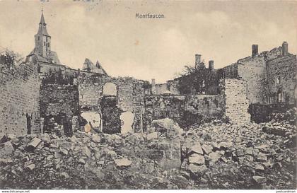 Montfaucon-d'Argonne (55) en 1915 Montfaucon