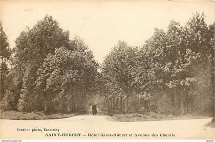 CPA Saint Hubert Hotel Saint Hubert et Avenue des Chenils