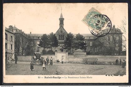 CPA Saint-Sauge, Le Pensionnat Sainte-Marie