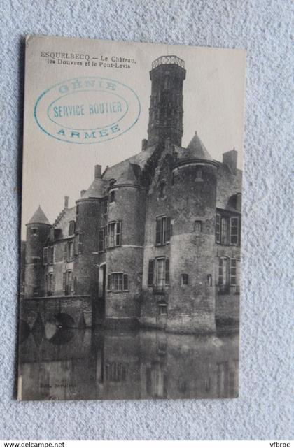 Esquelbecq, le château, les Douvres et le pont levis, Nord 59