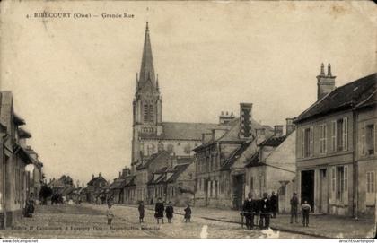 CPA Ribécourt Dreslincourt Oise, Grande Rue