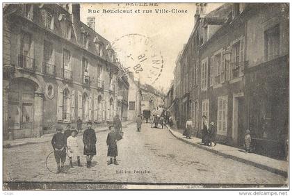 CPA Bellême - Rue Boucicaut et rue Ville-Close