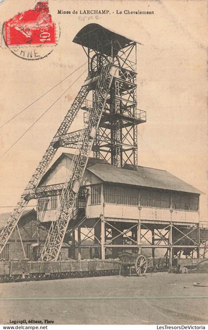 FRANCE - Larchamp - Mines - Le Chevalement - exploitation - CPA