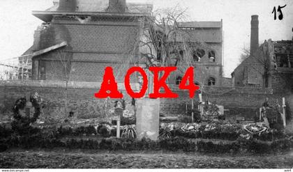 62 ATHIES brasserie Garez Demarquilly cimetiere allemand 1915 tombe Arras Saint Laurent Blangy Neuville Saint Vaast