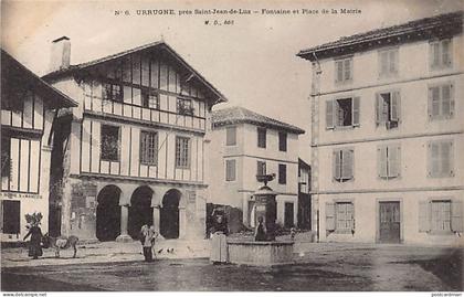 France - URRUGNE (64) Fontaine et Place de la Mairie - Ed. M.D. 6