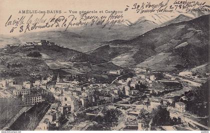 carte postale 66.  Amélie-les-Bains-Palalda  très beau plan